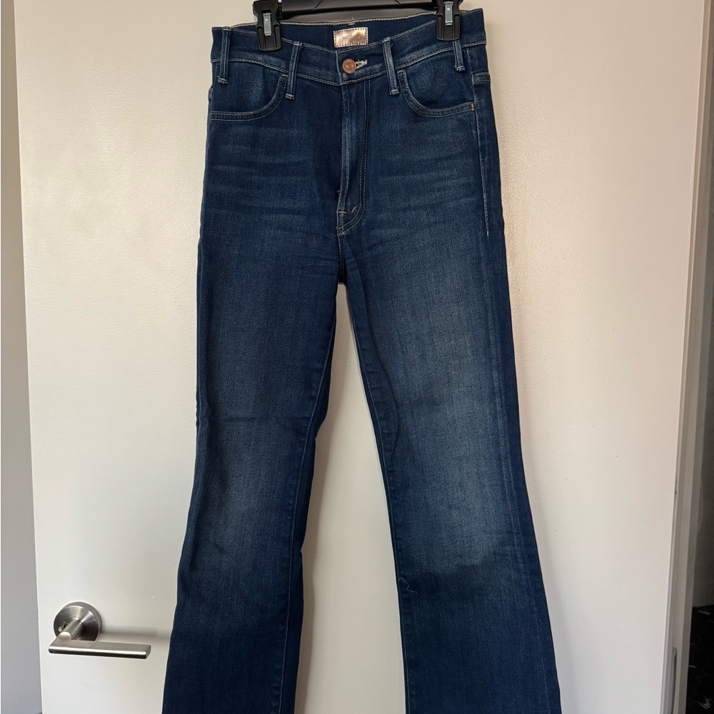 Mother Kick Flare Cropped Jeans